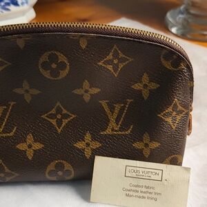 Louis Vuitton Brown Monogram Cosmetic Bag